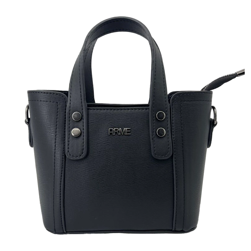 Zincir Saplı Düz Siyah Çanta Kadın Omuz Ve El Çantası